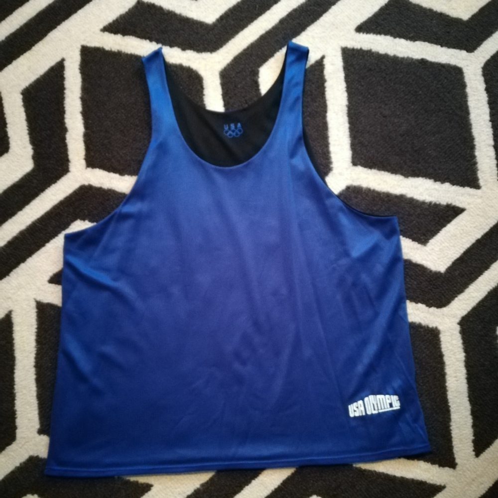 Vintage reversible USA Olympic mesh tank top